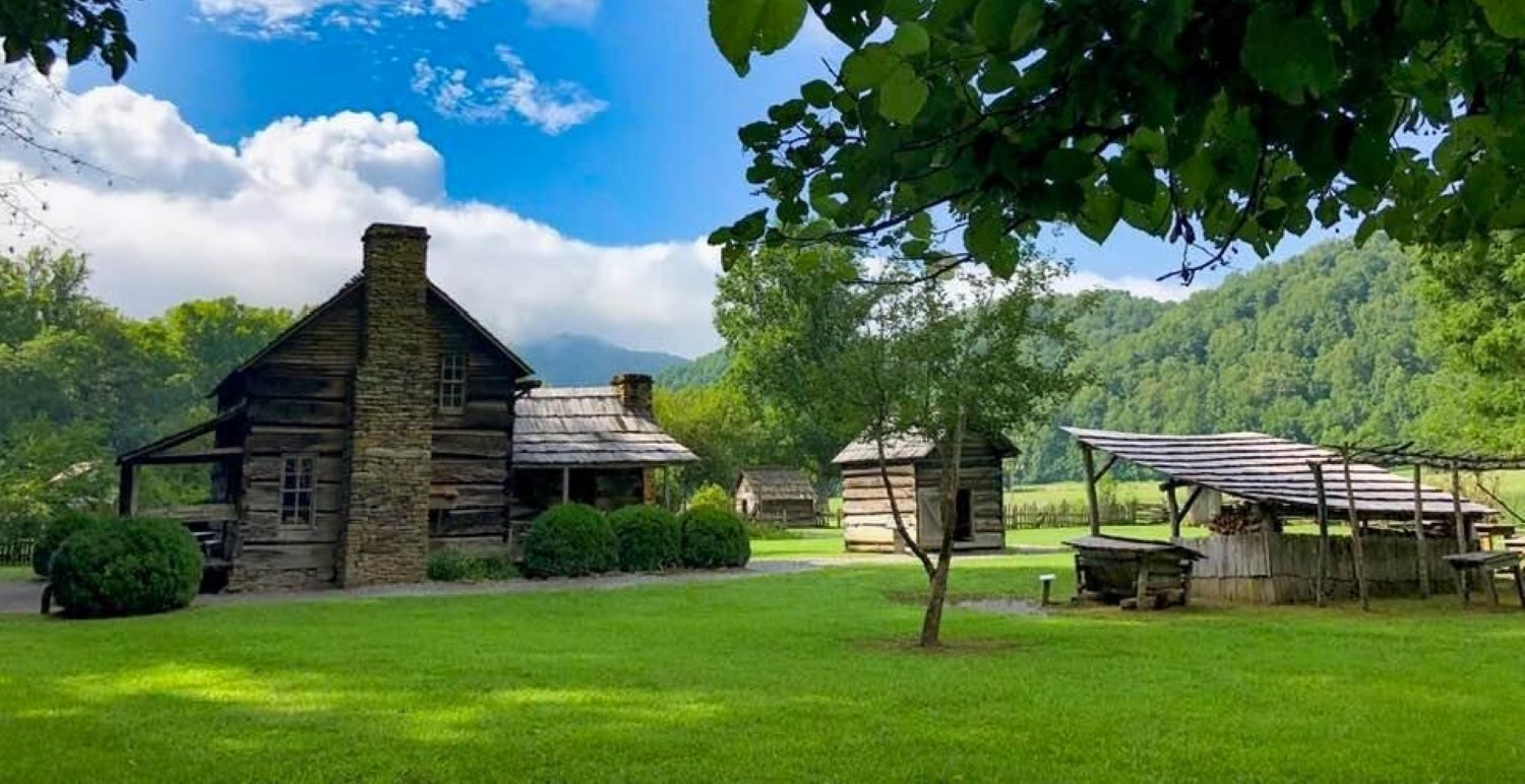 Mountain Farm Museum at Oconaluftee Visitors Center Great Smoky Mountains National Park